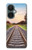 W3866 Railway Straight Train Track Hülle Schutzhülle Taschen und Leder Flip für OnePlus Nord CE 3 Lite, Nord N30 5G