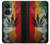 W3890 Reggae Rasta Flag Smoke Hülle Schutzhülle Taschen und Leder Flip für OnePlus Nord CE 3 Lite, Nord N30 5G