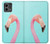 W3708 Pink Flamingo Hülle Schutzhülle Taschen und Leder Flip für Motorola Moto G Stylus 5G (2023)
