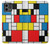 W3814 Piet Mondrian Line Art Composition Hülle Schutzhülle Taschen und Leder Flip für Motorola Moto G Stylus 5G (2023)