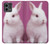 W3870 Cute Baby Bunny Hülle Schutzhülle Taschen und Leder Flip für Motorola Moto G Stylus 5G (2023)