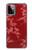 W3817 Red Floral Cherry blossom Pattern Hülle Schutzhülle Taschen und Leder Flip für Motorola Moto G Power (2023) 5G