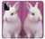W3870 Cute Baby Bunny Hülle Schutzhülle Taschen und Leder Flip für Motorola Moto G Power (2023) 5G