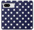 W3533 Blue Polka Dot Hülle Schutzhülle Taschen und Leder Flip für Google Pixel 8