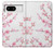 W3707 Pink Cherry Blossom Spring Flower Hülle Schutzhülle Taschen und Leder Flip für Google Pixel 8