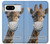 W3806 Funny Giraffe Hülle Schutzhülle Taschen und Leder Flip für Google Pixel 8