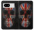 W3848 United Kingdom Flag Skull Hülle Schutzhülle Taschen und Leder Flip für Google Pixel 8