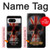 W3848 United Kingdom Flag Skull Hülle Schutzhülle Taschen und Leder Flip für Google Pixel 8