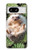 W3863 Pygmy Hedgehog Dwarf Hedgehog Paint Hülle Schutzhülle Taschen und Leder Flip für Google Pixel 8