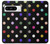 W3532 Colorful Polka Dot Hülle Schutzhülle Taschen und Leder Flip für Google Pixel 8 pro