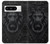 W3619 Dark Gothic Lion Hülle Schutzhülle Taschen und Leder Flip für Google Pixel 8 pro