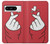 W3701 Mini Heart Love Sign Hülle Schutzhülle Taschen und Leder Flip für Google Pixel 8 pro