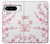 W3707 Pink Cherry Blossom Spring Flower Hülle Schutzhülle Taschen und Leder Flip für Google Pixel 8 pro