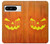W3828 Pumpkin Halloween Hülle Schutzhülle Taschen und Leder Flip für Google Pixel 8 pro