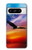 W3841 Bald Eagle Flying Colorful Sky Hülle Schutzhülle Taschen und Leder Flip für Google Pixel 8 pro