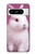 W3870 Cute Baby Bunny Hülle Schutzhülle Taschen und Leder Flip für Google Pixel 8 pro