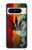 W3890 Reggae Rasta Flag Smoke Hülle Schutzhülle Taschen und Leder Flip für Google Pixel 8 pro