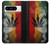W3890 Reggae Rasta Flag Smoke Hülle Schutzhülle Taschen und Leder Flip für Google Pixel 8 pro
