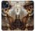 W3949 Steampunk Skull Smoking Hülle Schutzhülle Taschen und Leder Flip für iPhone 14