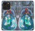 W3912 Cute Little Mermaid Aqua Spa Hülle Schutzhülle Taschen und Leder Flip für iPhone 14 Pro