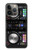 W3931 DJ Mixer Graphic Paint Hülle Schutzhülle Taschen und Leder Flip für iPhone 14 Pro