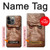 W3940 Leather Mad Face Graphic Paint Hülle Schutzhülle Taschen und Leder Flip für iPhone 14 Pro