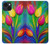 W3926 Colorful Tulip Oil Painting Hülle Schutzhülle Taschen und Leder Flip für iPhone 14 Plus