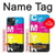 W3930 Cyan Magenta Yellow Key Hülle Schutzhülle Taschen und Leder Flip für iPhone 14 Plus