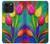 W3926 Colorful Tulip Oil Painting Hülle Schutzhülle Taschen und Leder Flip für iPhone 14 Pro Max
