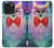 W3934 Fantasy Nerd Owl Hülle Schutzhülle Taschen und Leder Flip für iPhone 14 Pro Max