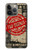 W3937 Text Top Secret Art Vintage Hülle Schutzhülle Taschen und Leder Flip für iPhone 14 Pro Max