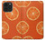 W3946 Seamless Orange Pattern Hülle Schutzhülle Taschen und Leder Flip für iPhone 14 Pro Max