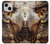 W3949 Steampunk Skull Smoking Hülle Schutzhülle Taschen und Leder Flip für iPhone 13