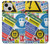 W3960 Safety Signs Sticker Collage Hülle Schutzhülle Taschen und Leder Flip für iPhone 13