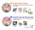 W3923 Cat Bottom Rainbow Tail Hülle Schutzhülle Taschen und Leder Flip für iPhone 13 mini