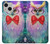 W3934 Fantasy Nerd Owl Hülle Schutzhülle Taschen und Leder Flip für iPhone 13 mini