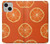 W3946 Seamless Orange Pattern Hülle Schutzhülle Taschen und Leder Flip für iPhone 13 mini