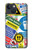 W3960 Safety Signs Sticker Collage Hülle Schutzhülle Taschen und Leder Flip für iPhone 13 mini