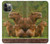 W3917 Capybara Family Giant Guinea Pig Hülle Schutzhülle Taschen und Leder Flip für iPhone 12, iPhone 12 Pro