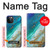 W3920 Abstract Ocean Blue Color Mixed Emerald Hülle Schutzhülle Taschen und Leder Flip für iPhone 12, iPhone 12 Pro