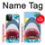 W3947 Shark Helicopter Cartoon Hülle Schutzhülle Taschen und Leder Flip für iPhone 12, iPhone 12 Pro