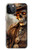 W3949 Steampunk Skull Smoking Hülle Schutzhülle Taschen und Leder Flip für iPhone 12, iPhone 12 Pro