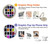 W3956 Watercolor Palette Box Graphic Hülle Schutzhülle Taschen und Leder Flip für iPhone 12, iPhone 12 Pro
