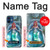 W3911 Cute Little Mermaid Aqua Spa Hülle Schutzhülle Taschen und Leder Flip für iPhone 12 mini