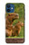 W3917 Capybara Family Giant Guinea Pig Hülle Schutzhülle Taschen und Leder Flip für iPhone 12 mini