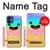 W3939 Ice Cream Cute Smile Hülle Schutzhülle Taschen und Leder Flip für iPhone 12 mini