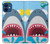 W3947 Shark Helicopter Cartoon Hülle Schutzhülle Taschen und Leder Flip für iPhone 12 mini