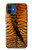 W3951 Tiger Eye Tear Marks Hülle Schutzhülle Taschen und Leder Flip für iPhone 12 mini