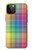 W3942 LGBTQ Rainbow Plaid Tartan Hülle Schutzhülle Taschen und Leder Flip für iPhone 12 Pro Max