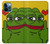 W3945 Pepe Love Middle Finger Hülle Schutzhülle Taschen und Leder Flip für iPhone 12 Pro Max